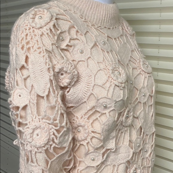 Gantos Vintage Silk Angora L-Wool Lt. Pink Sweater - Picture 9 of 12